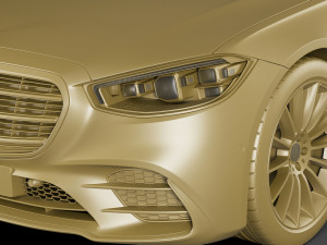 mercedes-benz s-class 2021 amg-line lwb and swb 3D 模型