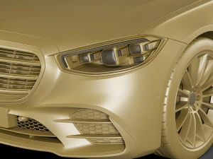 mercedes-benz classe s 2021 amg-line lwb e swb Modelo 3D
