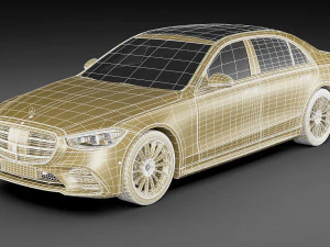 mercedes-benz classe s 2021 amg-line lwb e swb Modelo 3D