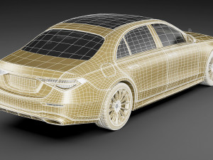 mercedes-benz s-class 2021 amg-line lwb and swb 3D 模型