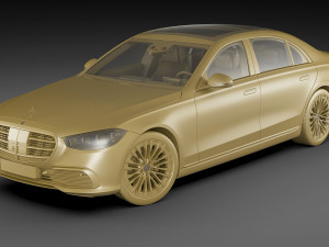 mercedes-benz s-class 2021 lwb and swb Modèle 3D