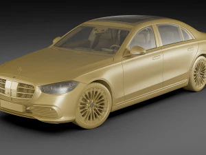 mercedes-benz s-class 2021 lwb and swb 3D Model