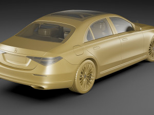mercedes-benz s-class 2021 lwb and swb Modèle 3D