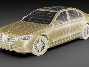 mercedes-benz s-class 2021 lwb and swb Modèle 3D
