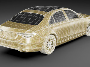 mercedes-benz s-class 2021 lwb and swb Modèle 3D