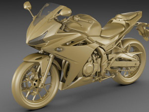 honda cbr 500r 2016-2018 3D 모델