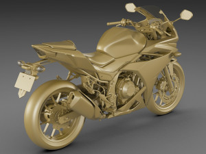 honda cbr 500r 2016-2018 3D 모델