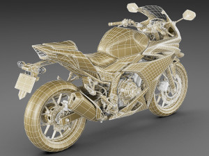 honda cbr 500r 2016-2018 3D 모델
