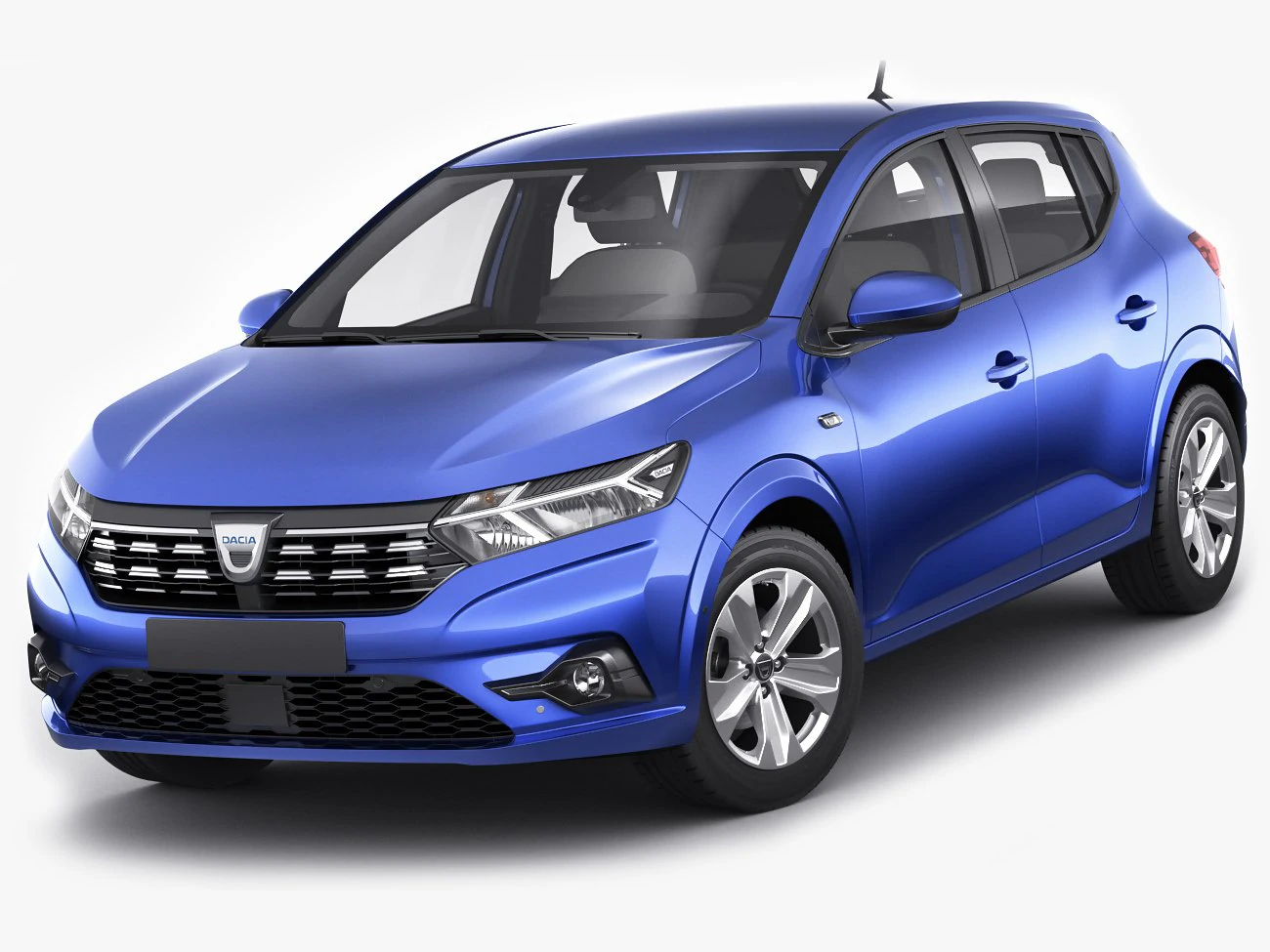 dacia sandero 2021 3D Model .c4d .max .obj .3ds .fbx .stl .blend 