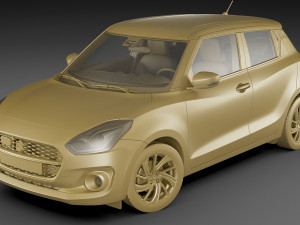 suzuki swift 2021 3D Model