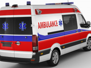 generic ambulance Model 3D