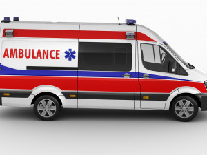 generic ambulance Model 3D