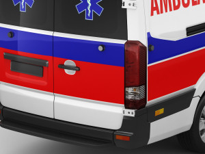 generic ambulance Model 3D