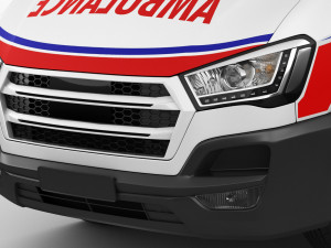 generic ambulance Model 3D