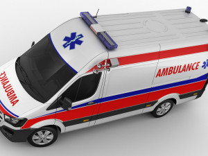 generic ambulance Model 3D