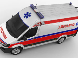 generic ambulance 3D Model