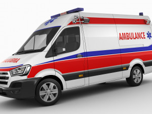 generic ambulance Model 3D