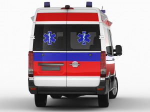generic ambulance Model 3D