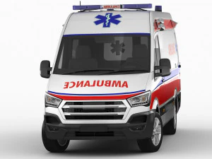 generic ambulance 3D Model