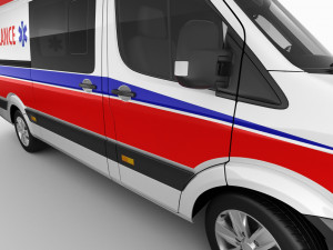 generic ambulance Model 3D