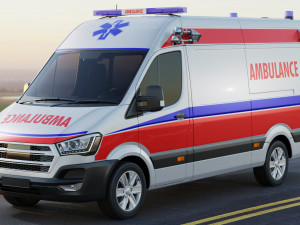 generic ambulance Model 3D