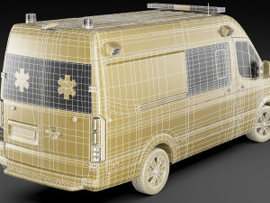 generic ambulance Model 3D