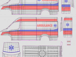 generic ambulance 3D Model