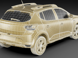 dacia sandero stepway 2021 3D 모델