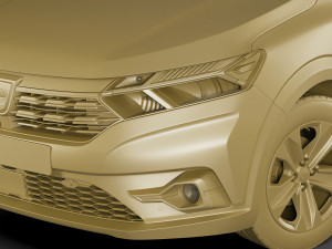 dacia logan 2021 3D-Modell