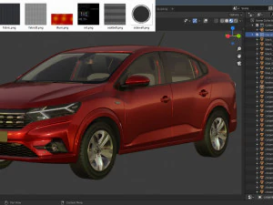 dacia logan 2021 Modelo 3D