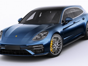porsche panamera turbo s and sport turismo 2021 3D Model