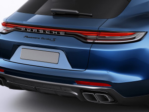 porsche panamera turbo s and sport turismo 2021 3D Model