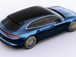 porsche panamera turbo s and sport turismo 2021 3D Model