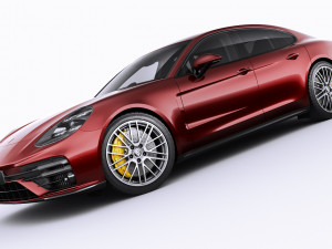 porsche panamera turbo s and sport turismo 2021 3D Model
