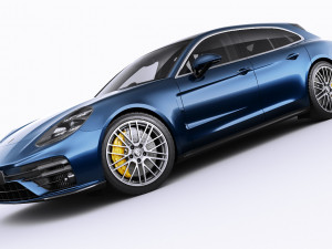 porsche panamera turbo s and sport turismo 2021 3D Model