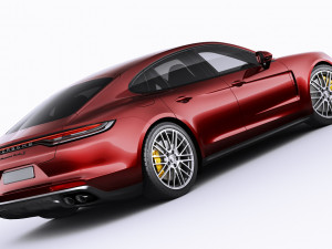 porsche panamera turbo s and sport turismo 2021 3D Model