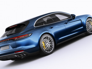 porsche panamera turbo s and sport turismo 2021 3D Model