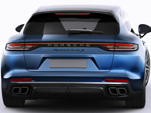 porsche panamera turbo s and sport turismo 2021 3D Model