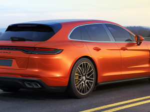 porsche panamera turbo s and sport turismo 2021 3D Model