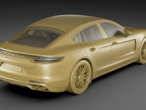 porsche panamera turbo s and sport turismo 2021 3D Model