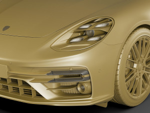 porsche panamera turbo s and sport turismo 2021 3D Model