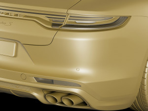 porsche panamera turbo s and sport turismo 2021 3D Model