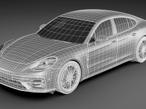 porsche panamera turbo s and sport turismo 2021 3D Model