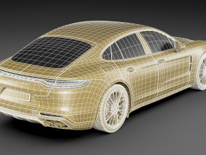 porsche panamera turbo s and sport turismo 2021 3D Model