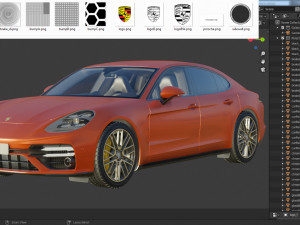 porsche panamera turbo s and sport turismo 2021 3D Model