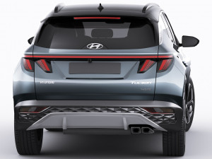 hyundai tucson 2021 3D 模型