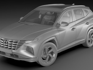 hyundai tucson 2021 3D 模型