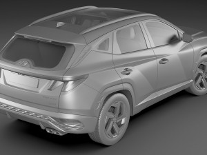 hyundai tucson 2021 3D 模型