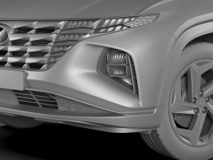 hyundai tucson 2021 3D 模型