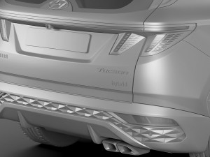 hyundai tucson 2021 3D 模型